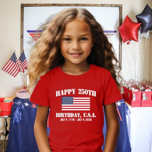 Image of 4th of July Shirts Toddler Boys Girls American Flag USA T-Shirt Kids Patriotic Tee Tops