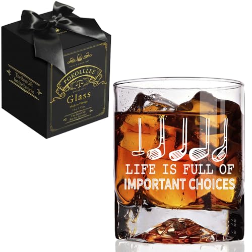 Pokolllee Life Full Of Important Choices Funny Golf Gifts for
