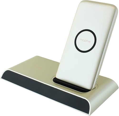 Miniatura 1 de mophie Base de carga inalámbrica Powerstation con banco de energía extraíble de 10,00 mAh, carga hasta 3 dispositivos