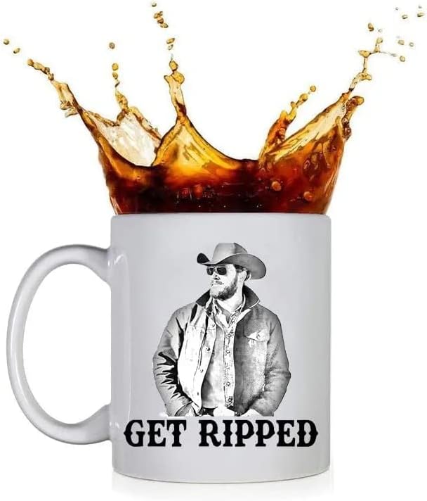 Getting Rippeds Funny Coffee Mugs, Novelty Gift for Friend, Cute Coffee Cup Yellowstone Gifts 11oz - Image 4