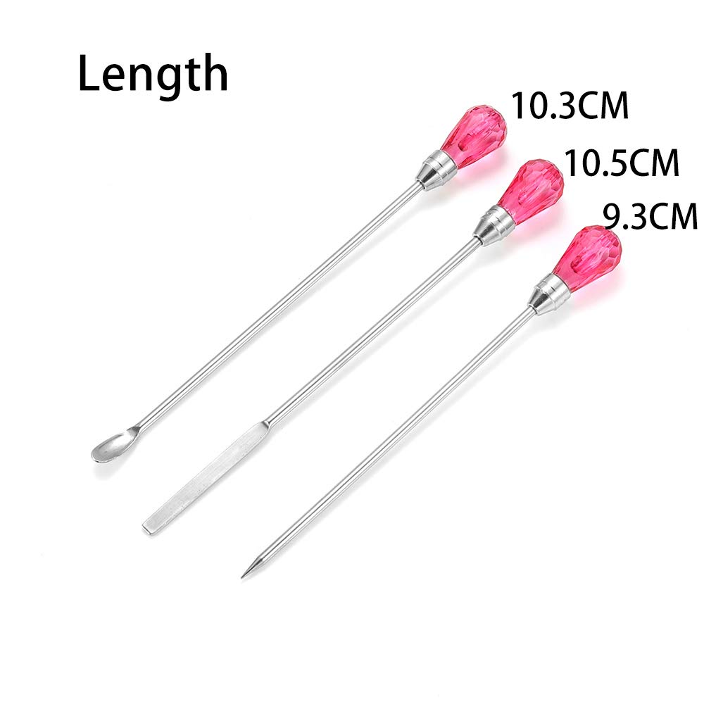 MultiFunction Tweezer Pliers Jewelry Tool Suit Vise Round Nose Plier Making Spoon Tool Sets For DIY Handmade Beading Cutting (White)