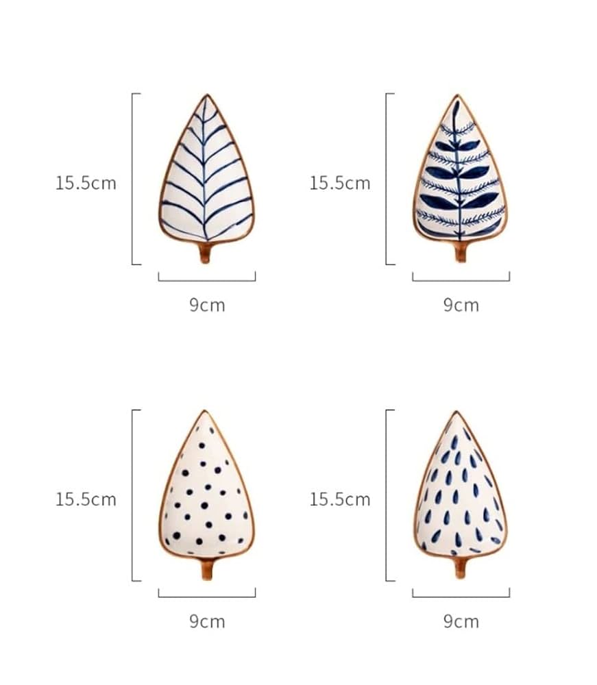 Amazon｜お皿 ディナープレート 和風陶磁器の葉っぱ型小皿、小鉢