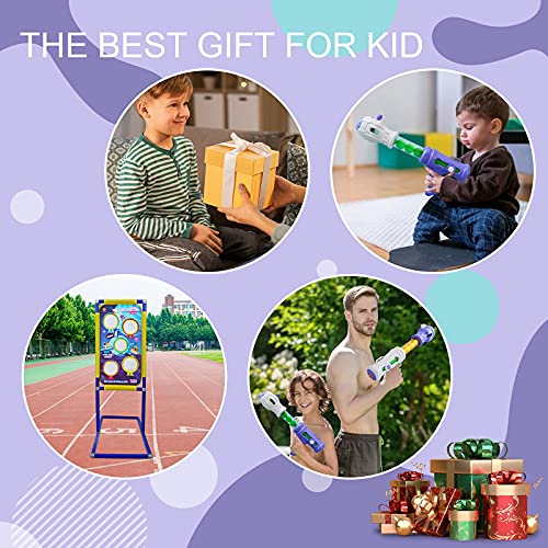 Yutin Shooting Game Toy For Kids - 2 In 1 Foam Ball Popper Toy Gun Boys - Shooting Target 24 Foam Ball - Birthday Toys Age 4 5 6 7 8 9 10+ Year Old - Compatible With Nerf Toy Guns #TOP7