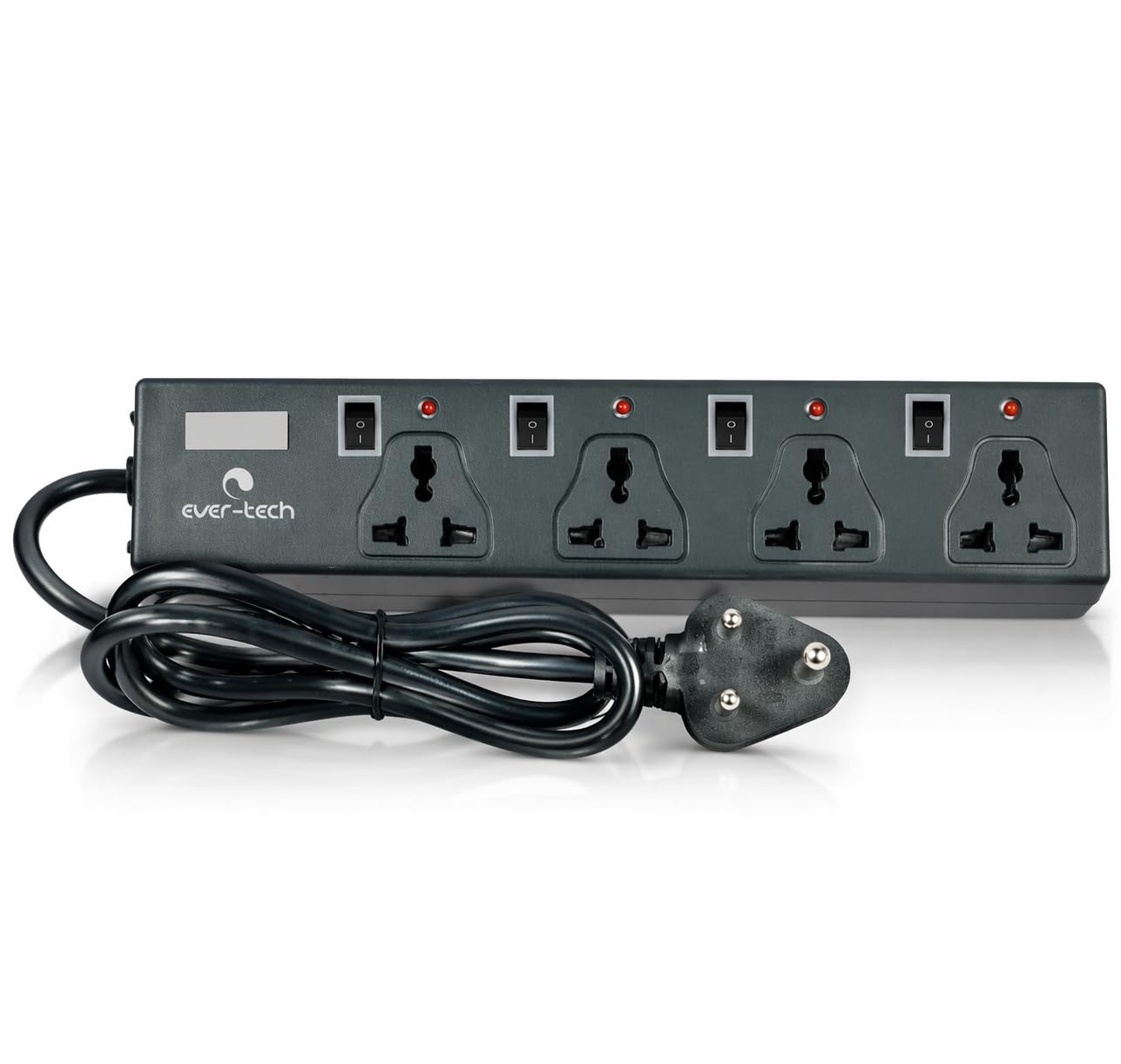 4 Socket 4 Switch Power Strip Extension Board 1.8 Meter Cable | 4 Universal Sockets with Individual Switches & LED Indicators | Heavy Duty Extension Cord for Home, Office & Chargers-image-42
