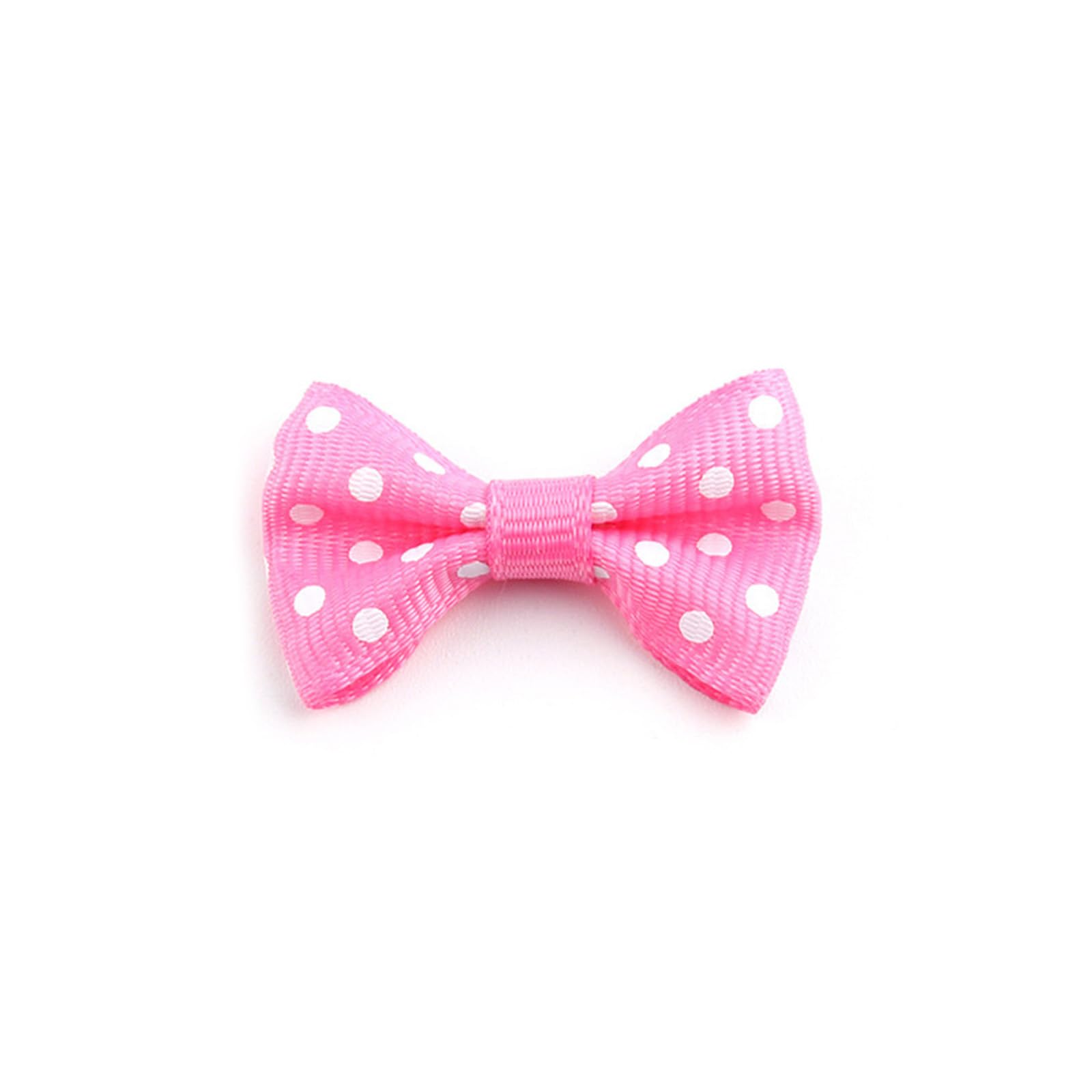 Buxuaaaa Rose Red 500Pcs Colorful Dot Bowknot For Making Hair Pin Hair Bow, Grosgrain Ribbon Bow Embellishments For Wrap Making