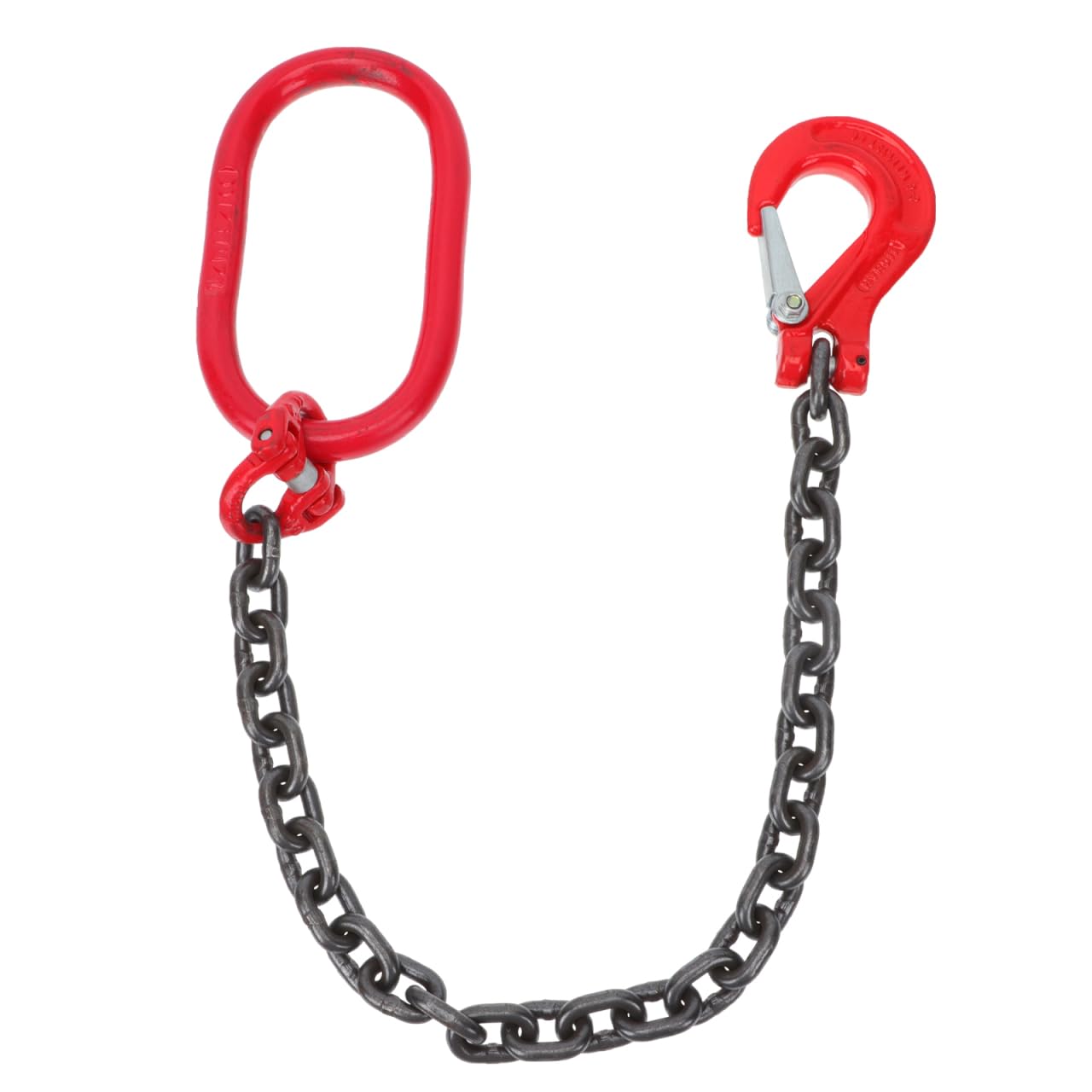 CLISPEED Sangle de levage professionnelle avec crochet Longue durée de vie Sangle de levage monopode Résistante à la corrosion pour une utilisation sûre et fiable