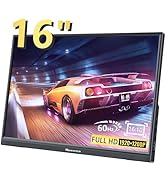 Amazon.co.jp: ポータブルモニター 16インチ、フルHD 1920X1200P