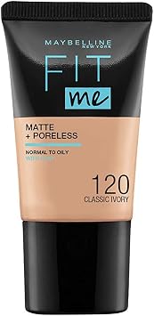 Maybelline Fit Me Matte + Poreless Foundation - 120 Classic Ivory - 18 ml