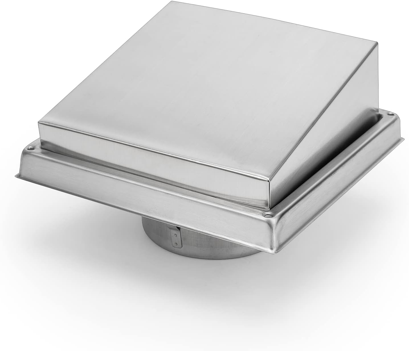 Stanbroil 4 Inch Wall Vent Exhaust Cover, Stainless Steel External Extractor Dryer Cushioned Non-Return Flap, Outside Airflow Vent Replacement Hood
