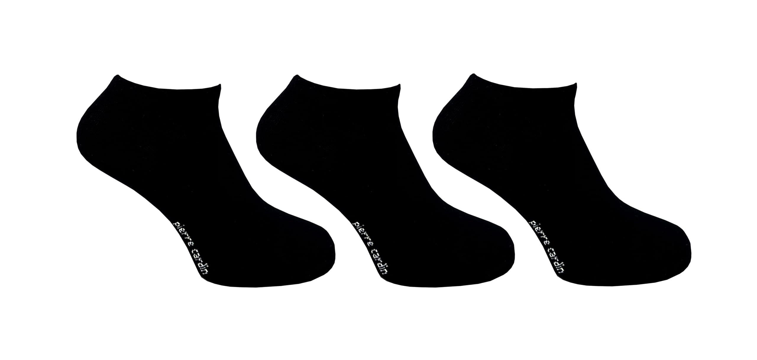 Pierre Cardin Men's Black - Trainer Liner Socks | 3, 6 & 12 Pairs | U.k Size 7-11 | Active Socks (Uk, Numeric, 7, 11, Regular, Regular, )