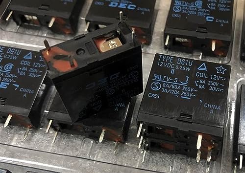 Relé 4 pines DG1U 12VDC para automatización del hogar y proyectos DIY 7