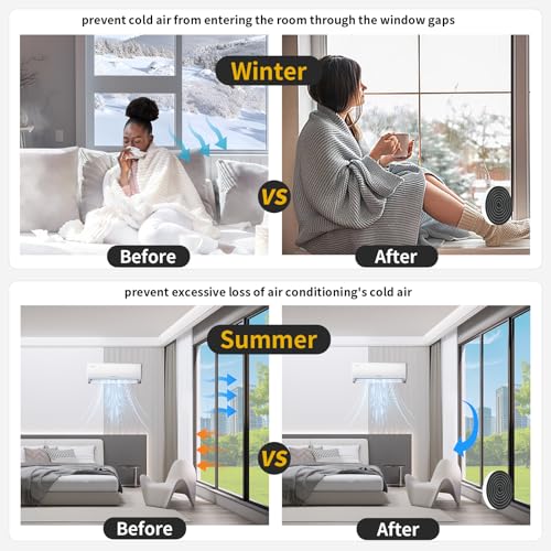 Image of Door Weather Stripping,for Door and Window,3 /4 in x 3 /4 in x 13Ft | Door Seal,Soundproof,Cold Insulation,Foam Insulation Tape for Door, Front Door Frame, Windows,Sliding Door,Black