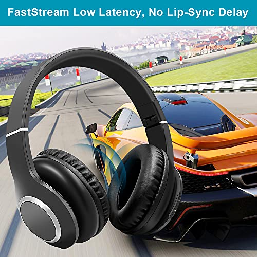 Golvery Wireless Gaming Headset For Ps4 Ps5 Switch Pc Laptop, Low Latency Bluetooth Headphones For Gaming W/Usb-C Transmitter, Noise Cancelling Mic, Plug & Play, Mute On/Off #TOP2