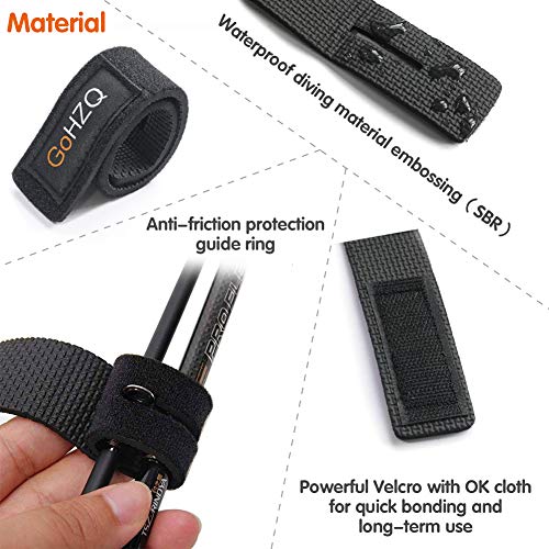 GoHZQ Angelrute Gürtel Elastische Gurte Halter Outdoor Supplies Einstellbar Dehnbare Angelrute Halterung Magic Band… – Bild 5