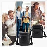 SPAHER Torba męska skórzana torebka na ramię torebka na ramię torba na ramię duża torba kurierska crossbody prezent dla mężczyzn