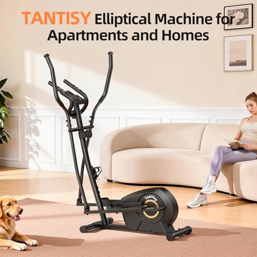 Elliptical Exercise Machine for Apartments and Homes,8 Levels of Magnetic Resistance,15.5-inch Stride Elliptical Machine, and Supports Users up to 400 pounds Elliptical Training Machines; - Image 3