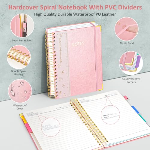 Carnet de notes à spirales B5 pour structurer vos idées et segmenter vos projets professionnels - 2