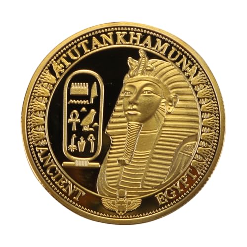 ANCLLO Hermosa Moneda Conmemorativa De Color Dorado Ornamental Nueva De Colección, Antigua Y RARA, De La Esfinge Egipcia.