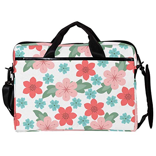 Maletín bandolera para laptop de 13 a 14 pulgadas Pink and Cherry multicolor portátil de 11*15in