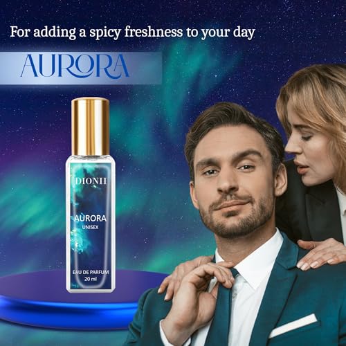 Image of Dionii AURORA Unisex Eau De Parfum Perfume | Long Lasting Aquatic Fragrance With Basil & Pine, 20 ML