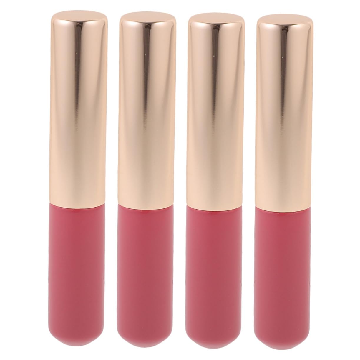 NULYLU Gentle Silicone Lip Brush Wand 4 Pack Ideal for Lipstick and Concealer Makeup Tool Fine Bristles