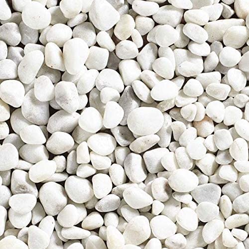 Suregreen White Pebbles | 20mm - 40mm | 2 Pack | 20kg Bags | Aggregates, Garden Pebbles, Garden Chippings, Driveway Stones/Sealer