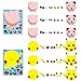 TICIAGA 40pcs Cartoon Make-a-face Stickers Sheets, Make Your Own Cartoon Stickers Fun Craft Project for Kids, 40pcs Cartoon Mix and Match Stickers for Party Favors Supplies, Class Rewards, Book Decors