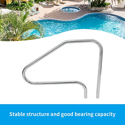 HECASA Pool Handrail Grab Rail Railing 37" Tall Swimming Pool Hand Rail
