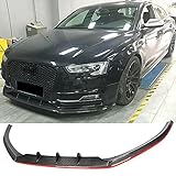 paragolpes audi s3 8p 【Material de alta calidad y duradero】: El alerón de labios del parachoques delantero está hecho de peso ligero y material de fibra de carbono 3K duradero de grado superior con superficie pulida y brillante, haga que su automóvil sea más lujoso.
