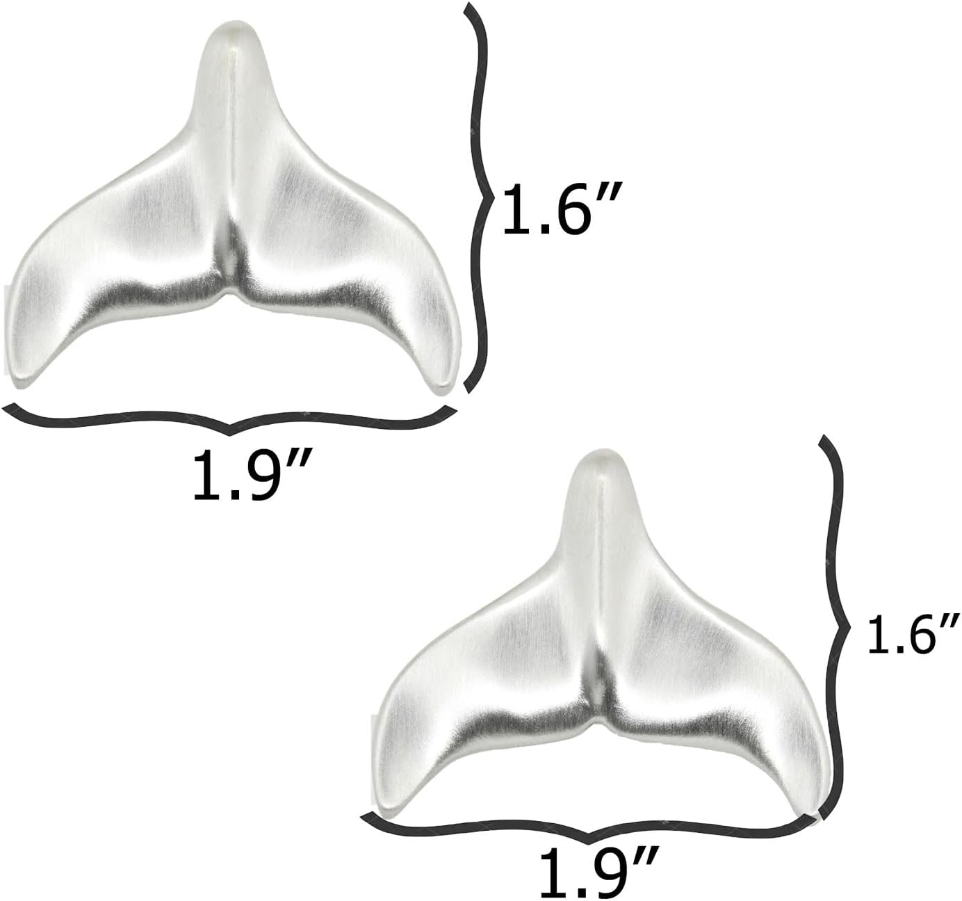 Costello Coastal Knobs- Whale Tail Cabinet Knobs 2-Pack | Artist Pewter Collection | Kitchen, Bedroom, Living Room, Bathroom Cabinets and Drawers Hardware