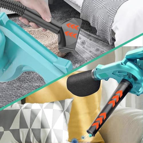 ANUPTTA Leaf Blower and Vacuum,Cordless Leaf Blower Compatible with Makita 18V Battery, 21000RPM 2-in-1 Handle Electric with 2x3000Ah Battery for Cleaning Dust Small Trash Car Computer 6 ANUPTTA Leaf Blower and Vacuum,Cordless Leaf Blower Compatible with Makita 18V Battery, 21000RPM 2-in-1 Handle Electric with 2x3000Ah Battery for Cleaning Dust Small Trash Car Computer - Image 6
