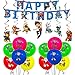 Paw Dog Patrol Party Supplies Paw Dog Patrol Tema Globo de Látex Paw Dog Patrol Colgando remolinos decoraciones de la Patrulla de la Canina