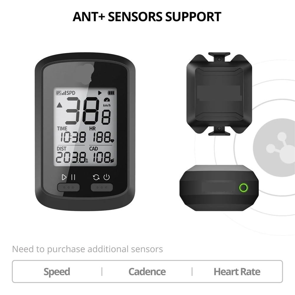 G/G + GPS Ordinateur de vélo sans Fil Compteur de Vitesse vélo de Route VTT étanche Bluetooth Cadence Vitesse Ordinateur de vélo