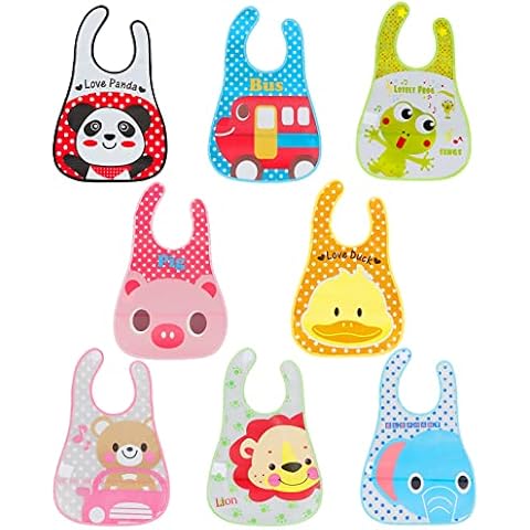 Lictin Waterproof Baby Bib Set of 8 Cover