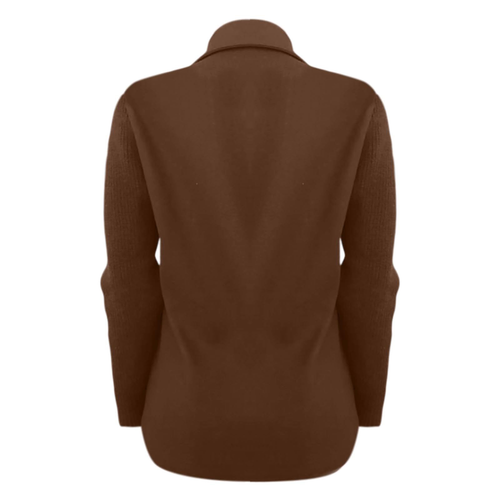 Piumino Donna Cappotto Aperto con Bottoni in Tinta Unita da Donna, Primavera 2025, Cappotto da Lavoro Festa