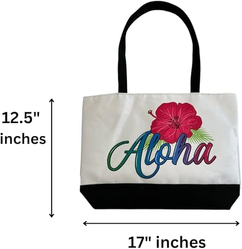 Miniatura 5 de Aloha Designs Bolsa de playa Aloha grande para pañal de hombro, bolsa de viaje para gimnasio, Hawaii, bolsa de piscina, bolsa de noche, bolsa de