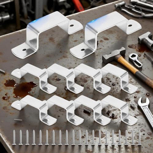 Herramienta de reparación para vallas sueltas con abrazaderas de panel de cerca de metal 6