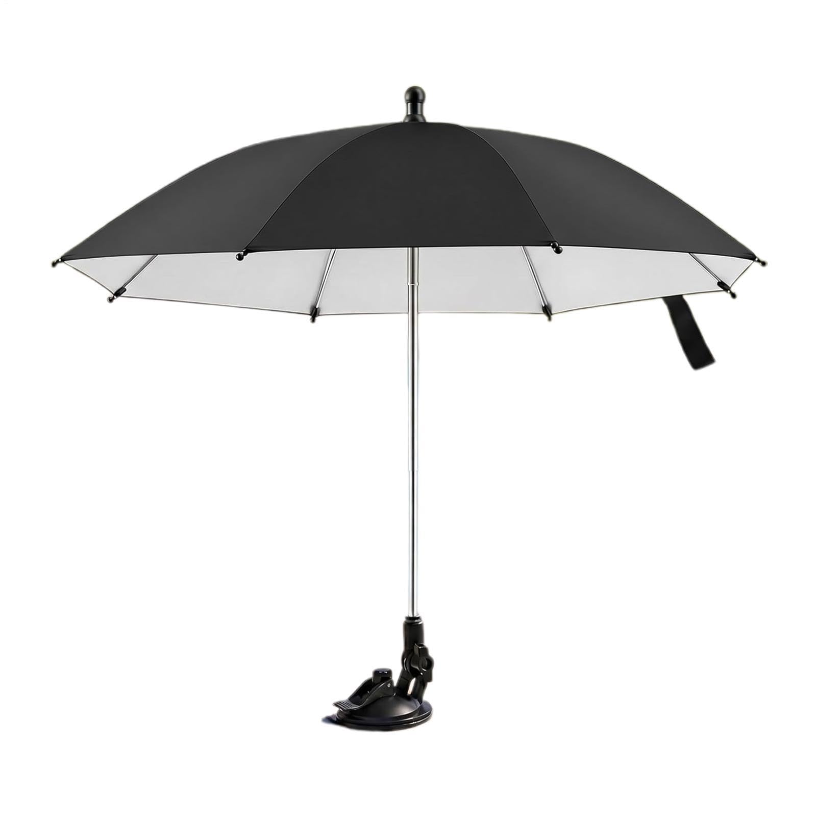 Mini sombrilla de mesa compacta y protector solar con ventosa para escritorio exterior 8