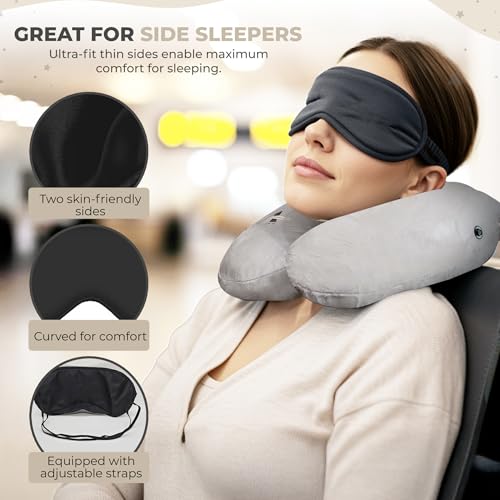 Almohada de espuma viscoelástica en forma de U miniatura 7