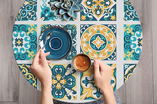 Pegatina para cómoda de salón con estampado de azulejos 6