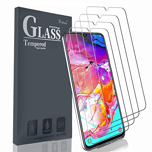 Ferilinso Screen Protector for Samsung Galaxy A70S / A70, [4 PACK] Tempered Glass Screen Protector