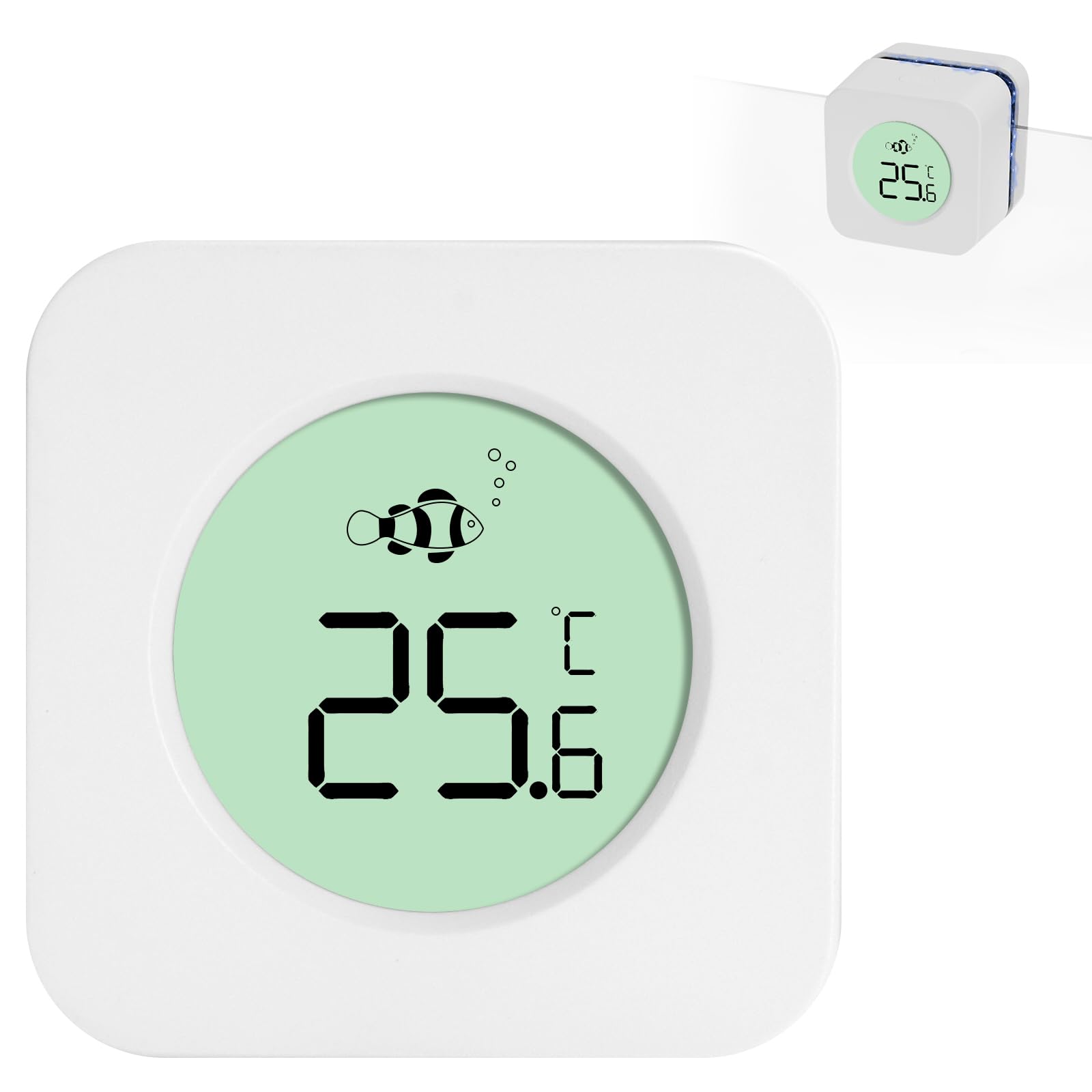 Thlevel Aquarium Glass Cleaner with Aquariums Thermometer Digital