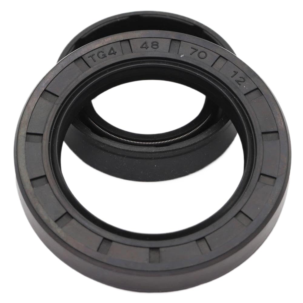44x60x7 FKM Fluorine Fluoro Rubber TC Ring Gasket Two Lip Spring Radial Shaft Oil Seal Compatible With Various Skeleton Seals