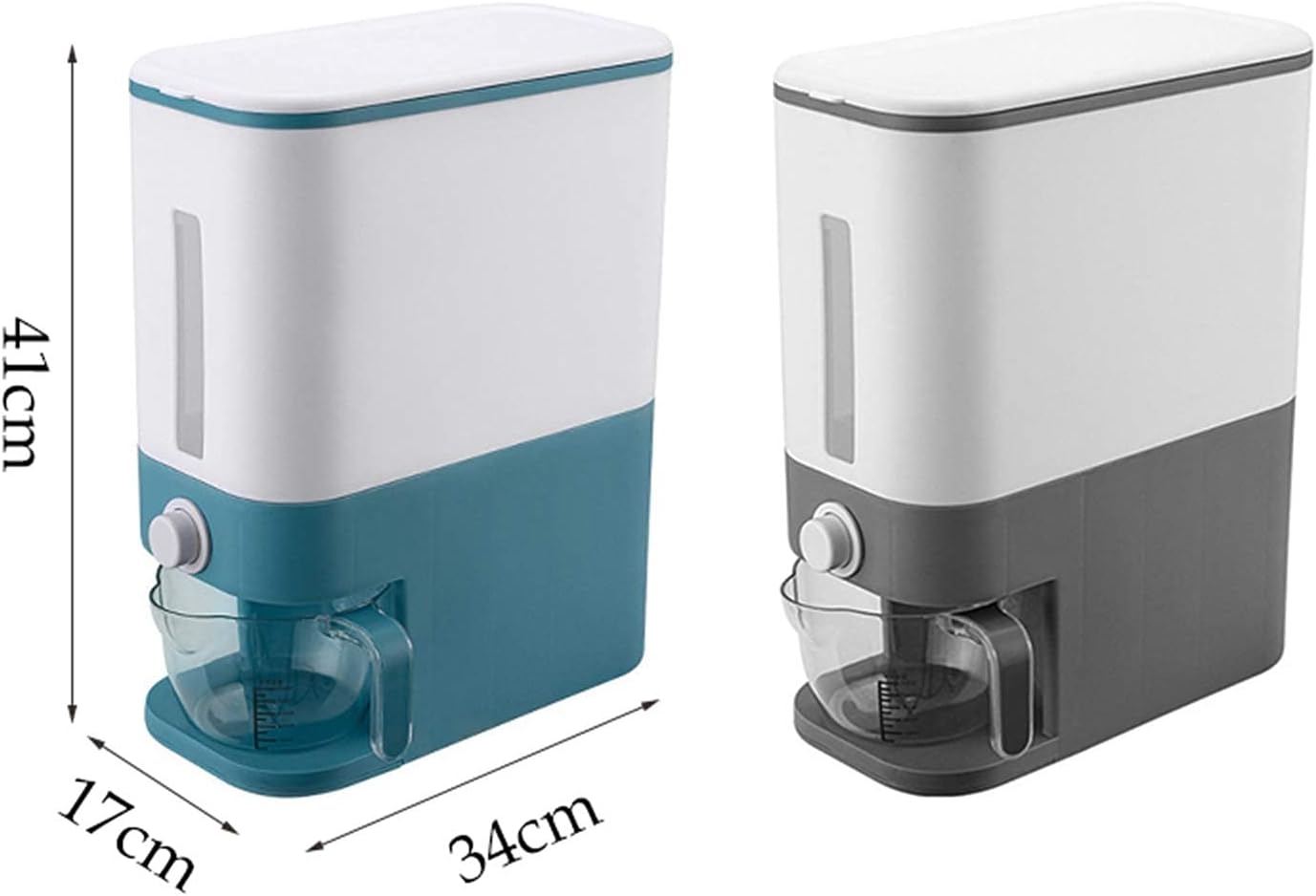 Bottle Graduated Plastic Sealed Rice Bucket Storage Box Grain Dispenser Box Food Container Kitchen Moisture Proof Barrel Storage