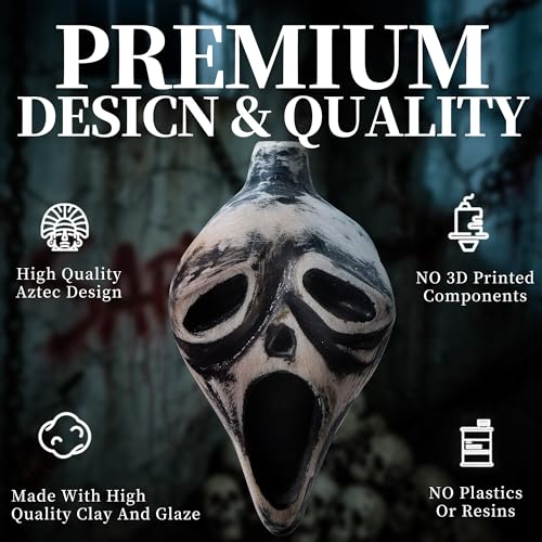 Aztec Death Whistle, Loudest Human Sounding Screams 125+ dB Skull Death Whistle Human Sounding - Image 6