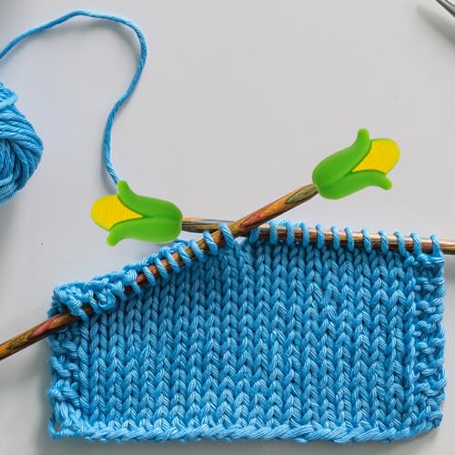 Image of Capiant 10 Pack Cute Fruit Knitting Needle Point Protectors, Knitting Needle Stoppers, Silicone Needle Point Protectors Knitting Accessories and Supplies Knitting Tools