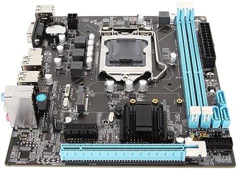 Micro ATX Motherboard, LGA 1155 CPU Slot, Channel DDR3, M.2 NVMe NGFF, 3 Phase Power, HD VGA Output, for LGA1155 Socket I3 I5 I7