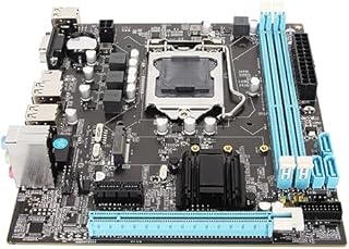 ATX Motherboard with 155 Socket for I3 I5 I7 Processors, DDR3, M.2 NVMe Port, 6 USB2.0 Ports, 00Mbps LAN - Desktop Computer Motherboard