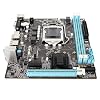 Desktop Motherboard, H61 LGA 1155 Motherboard Support Dual Channel DDR3 8G, i3/i5/i7 G530/G630/G860, 3 Phase Power Supply, M.2 NVMe NGFF for PC