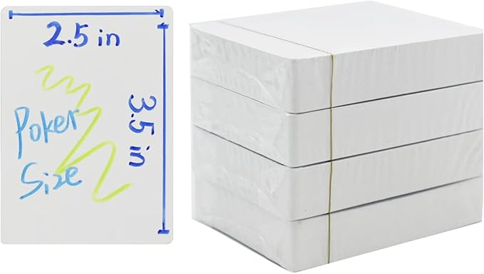 Yuanhe Naipes en Blanco para Escribir Tamaño Póker 216 Piezas miniatura 3